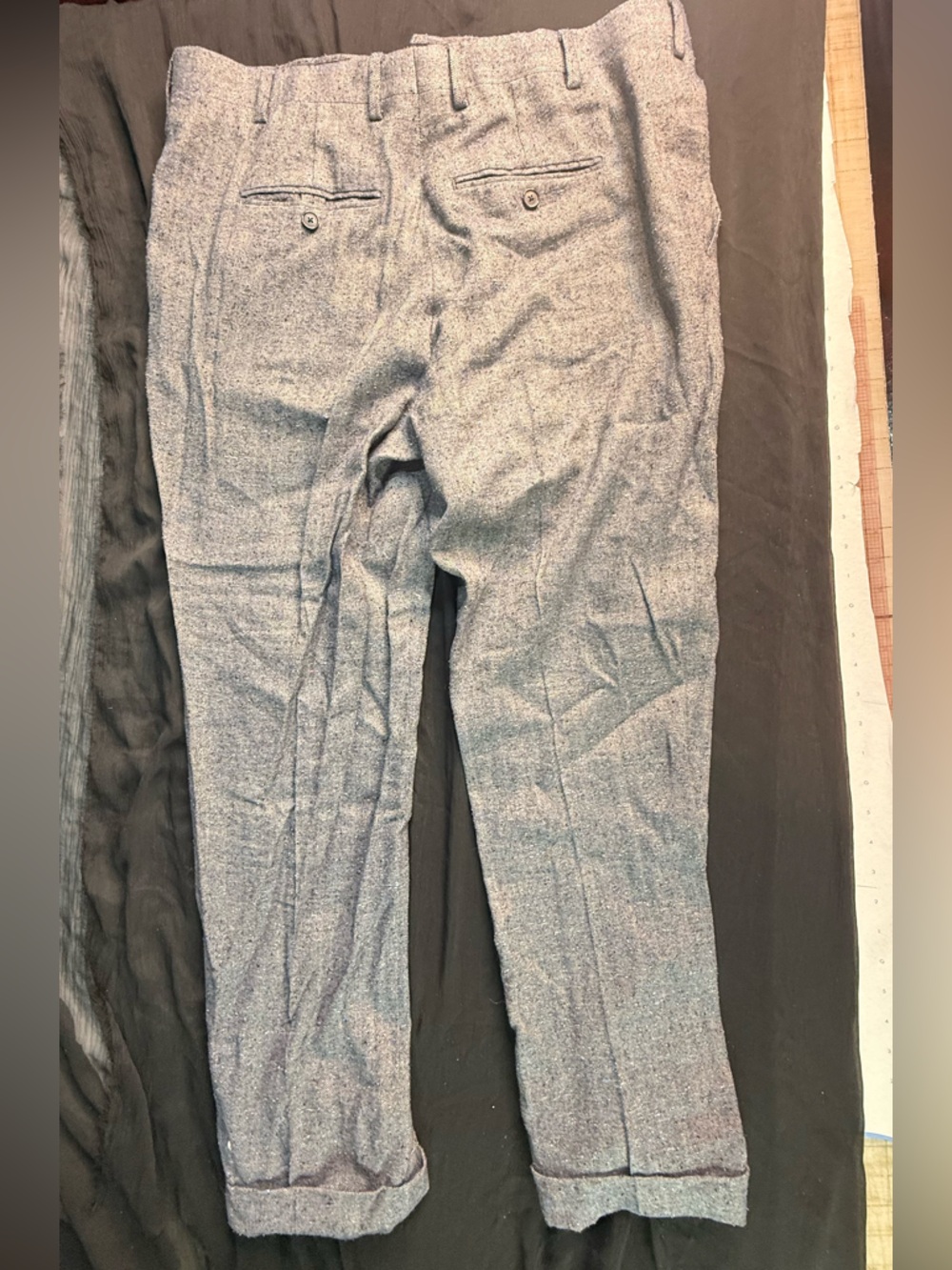 Billy Reid Men's Gray Tweed Dress Pants